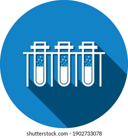 Icono de tubo de prueba. Beaker, Flask, Chemitest Icon
