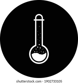 Icono de tubo de prueba. Beaker, Flask, Chemitest Icon