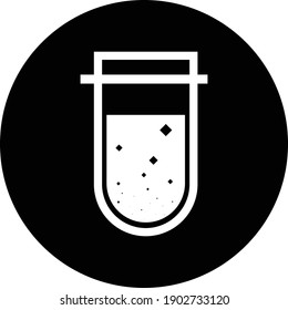 Icono de tubo de prueba. Beaker, Flask, Chemitest Icon