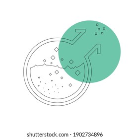 Test Tube Icon. Beaker, Flask, Chemistry Test Icon
