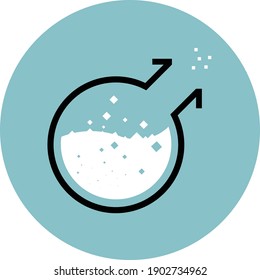 Test Tube Icon. Beaker, Flask, Chemistry Test Icon