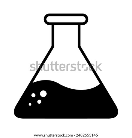 Test tube icon. Chemical experiments icon