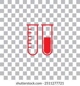 icono de tubo de ensayo, icono de química