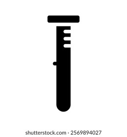 Test tube icon. Concept of chemistry, science, and experiment.