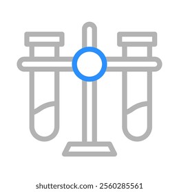 Test tube icon. Concept of laboratory, experiment, and analysis.