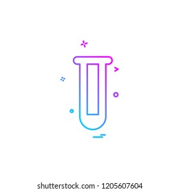 Test tube icon design vector