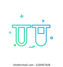 Test Tube icon design vector