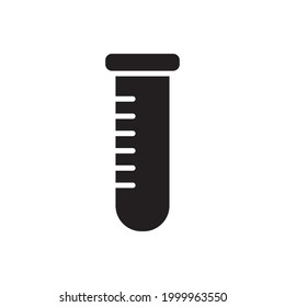 Test Tube Icon Design Vector Template Illustration In Trendy Flat Style