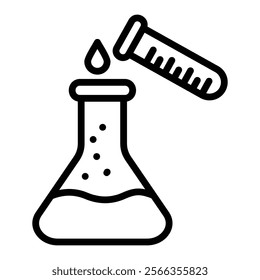 Test Tube Icon Element For Design