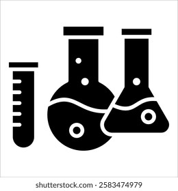 Test Tube Icon Element For Design