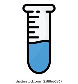 Test Tube Icon Element For Design