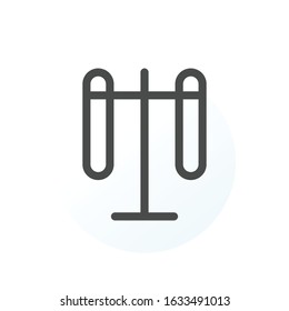 Test tube icon. Flask symbol modern, simple, vector, icon for website design, mobile app, ui. Vector Illustration