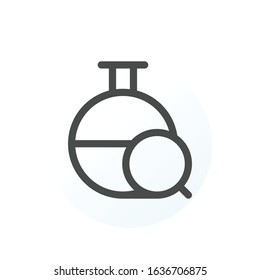 Test tube icon. Flask symbol modern, simple, vector, icon for website design, mobile app, ui. Vector Illustration