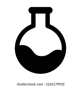 Icono del tubo de ensayo, ilustración del vector del icono de frasco
