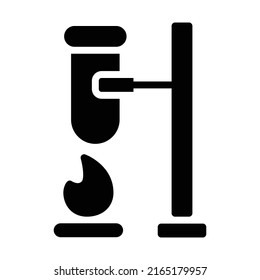 Icono del tubo de ensayo, ilustración del vector del icono de frasco