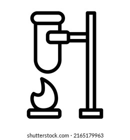 Test tube icon, flask icon vector illustration