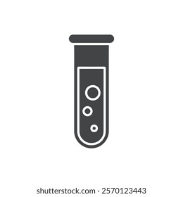 test tube icon Flat logo set collection