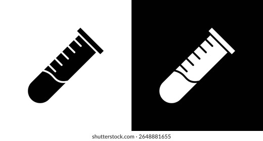 Icono de tubo de ensayo de un Vector de estilo plano