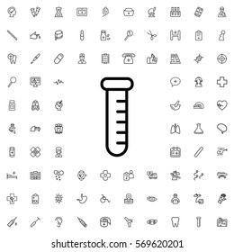 test tube icon illustration isolated vector sign symbol