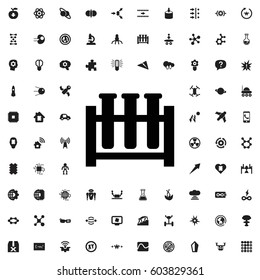 Test tube icon illustration isolated vector sign symbol. innovations icons vector set.