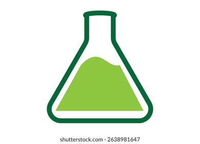 test tube icon, isolated on white background.