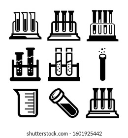 test tube icon isolated sign symbol vector illustration - Collection of high quality black style vector icons
