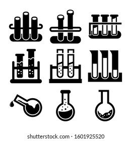 test tube icon isolated sign symbol vector illustration - Collection of high quality black style vector icons
