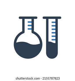 Icono de tubo de prueba - Icono de máscara de laboratorio