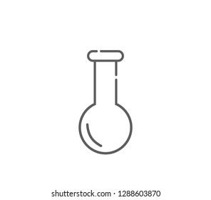 Test tube icon.  Laboratory equipment  icon.