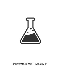 Test tube icon. Laboratory equipment icon. Vector illustration.