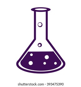  Test tube icon. laboratory glass vector illustration