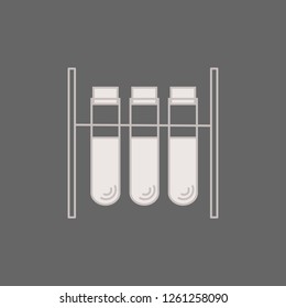 test tube icon, laboratory vector, test tube rack