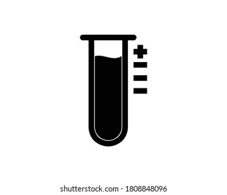 Test tube icon. Laboratory icon vector