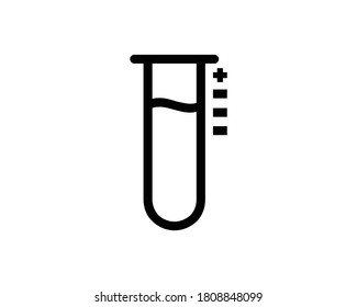 Test tube icon. Laboratory icon vector