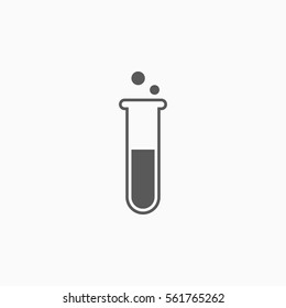 test tube icon, laboratory vector
