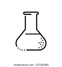 test tube icon, line icon