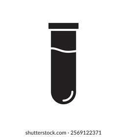 Test tube icon Line Art Logo set