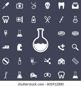 test tube icon. Medical set of icons.