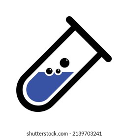 Test Tube Icon .Medical Vector Icon. Flat Design Medicine and Health Care.