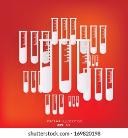 Test tube icon, microbiology equipment