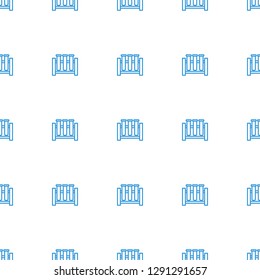 test tube icon pattern seamless white background. Editable outline test tube icon. test tube icon pattern for web and mobile.