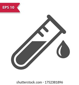 Test Tube Icon. Professional, pixel perfect icon, EPS 10 format.
