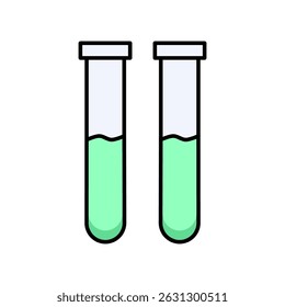 Test Tube Icon. Science, chemistry, laboratory, experiment, research, liquid, and more. Editable stroke