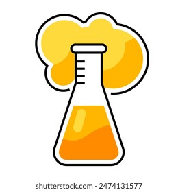 Test tube icon. Science item. Medical concept image.