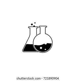 Test tube icon set