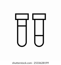 test tube icon sign vector