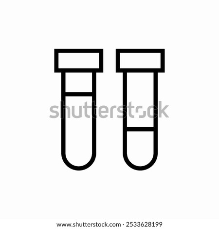 test tube icon sign vector