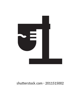 test tube icon solid style vector for your web, mobile app logo UI design