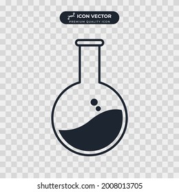 test tube icon symbol template for graphic and web design collection logo vector illustration