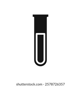 Test tube icon Thin line art collection